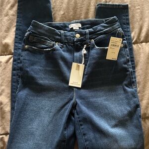 Good American Women's Skinny Jeans - Dark Blue